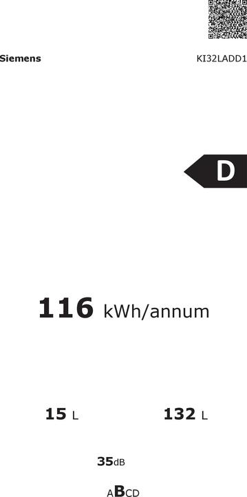 Energy Label Siemens KI32LADD1 (147 l)