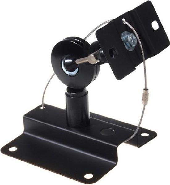 Maclean MC-553 - 2x supports muraux pour haut-parleurs noir 15 kg (1 paire, Installation murale, Inclinable)