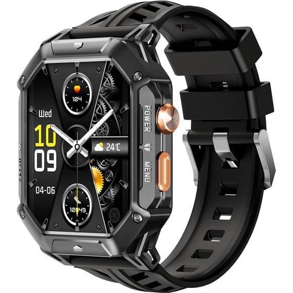 Oukitel BT80 (Robuste Connected Watch - 2.13 - Anrufbeantworter) Schwarz (BT80-BK/OL)