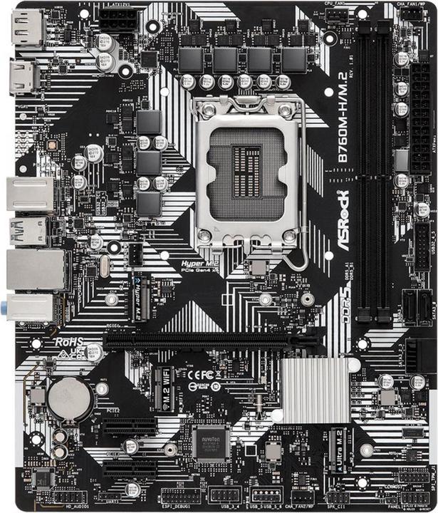Produktbild AsRock B760M-HDV/M.2 (LGA 1700, Intel B760, mATX)