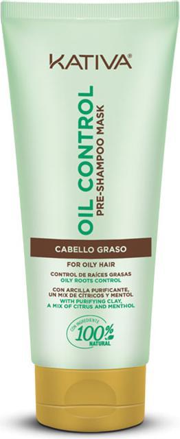 Actual product image Kativa OIL CONTROL pre-shampoo mask 200 ml (200 ml, Liquid shampoo)