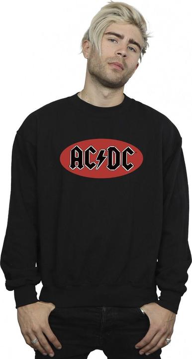 Immagine prodotto AC/DC Felpa uomo in cotone con logo a forma di cerchio rosso (L)