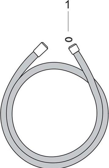 Actual product image hansgrohe Isiflex shower hose (160 cm)