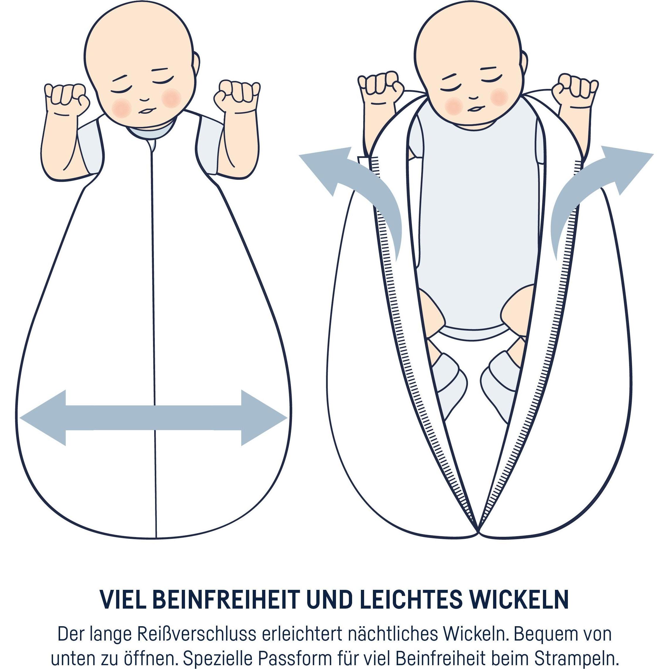 Julius Zöllner, Babyschlafsack, Musselin Sommerschlafsack, Lime (74 cm)