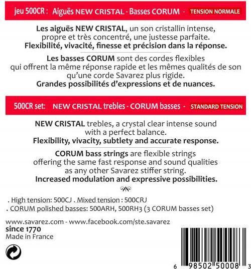 Actual product image Savarez 500CR (6x, Guitar, 0.04")