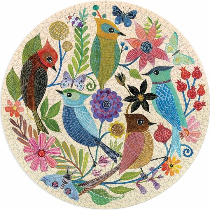 Produktbild Abrams & Chronicle Circle of Avian Friends 1000 Piece Round Puzzle (Englisch, Geninne D. Zlatkis, 2022)