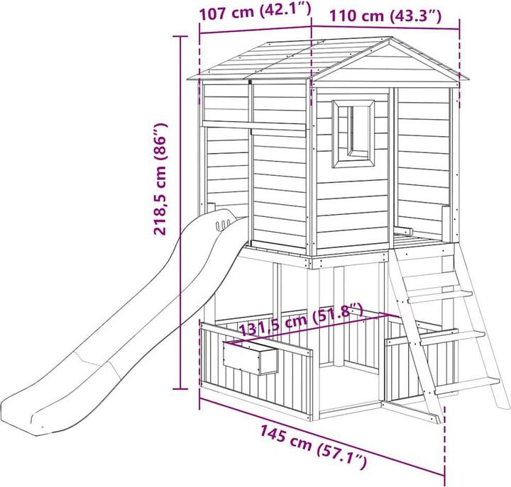 Immagine prodotto vidaXL Spielturm