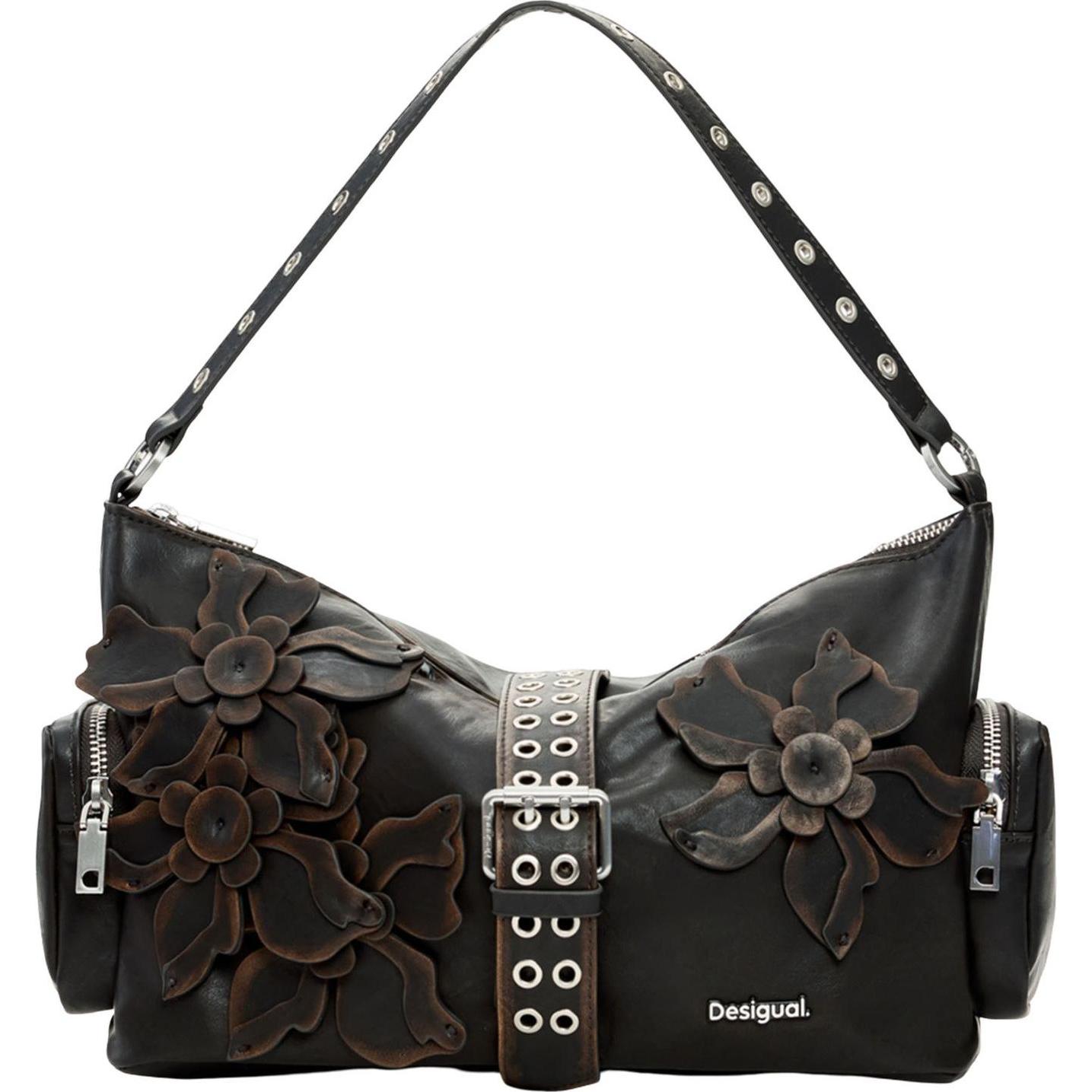 Desigual Donna Marrone Donne, Borsetta, Curio Choco Hand Bag,