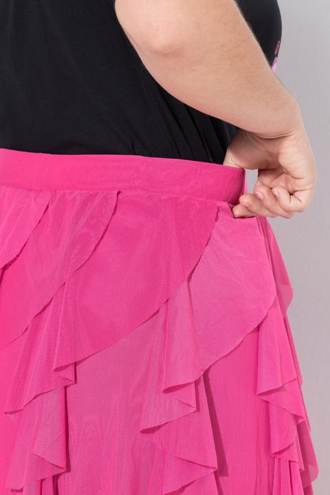Produktbild Angel of Style Meshrock, A-Line, 3D-Rüschen, blickdichtes Futter (48)