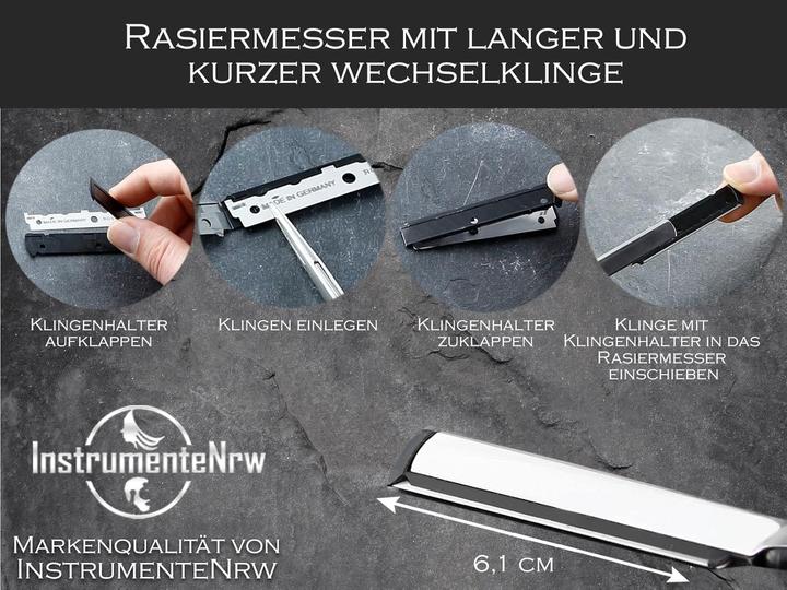 Immagine prodotto InstrumenteNrw Rasiermesser mit Wechselklingen