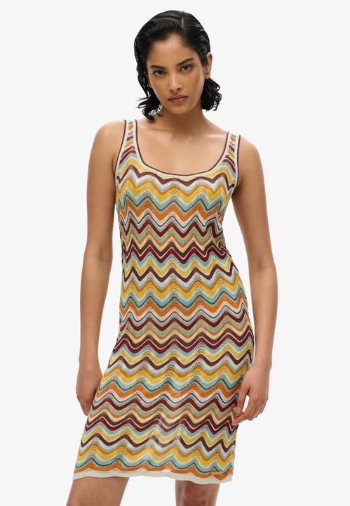 Image du produit Superdry Robe courte en maille zigzag (L)