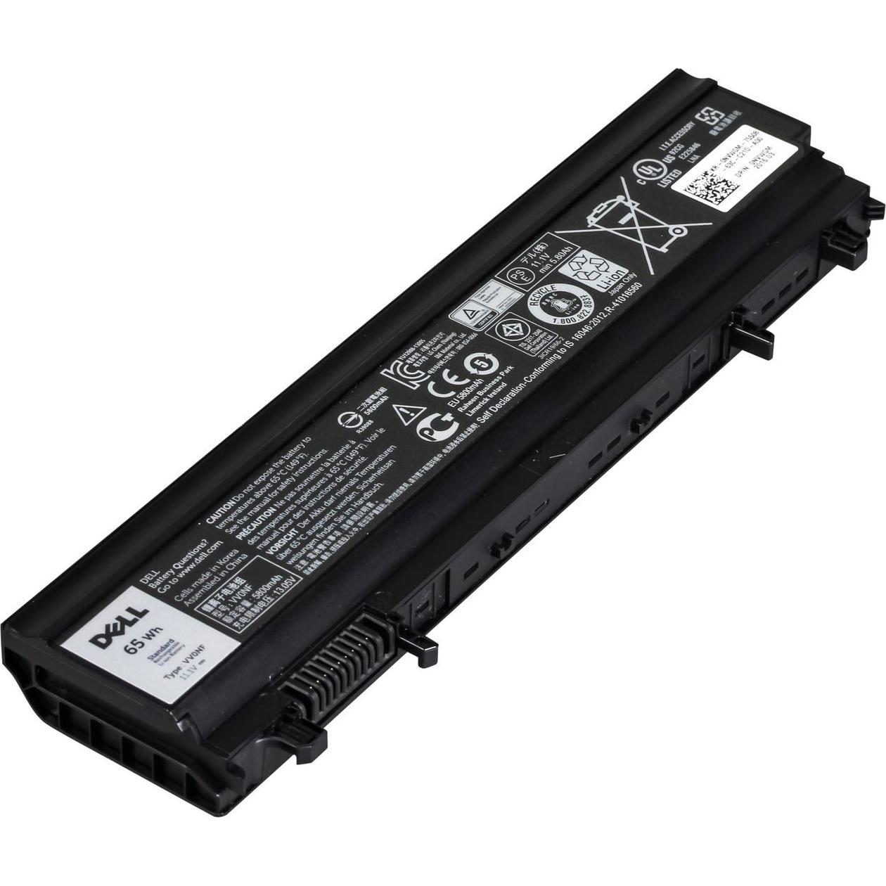 Dell VV0NF (6 Zellen, 5800 mAh), Notebook Akku, Schwarz