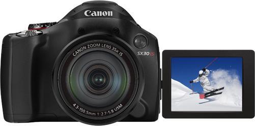 Actual product image Canon Powershot SX30, 14MP, 35x zoom, HD movies, black (1/2,3'')