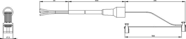 Actual product image Siemens Connection cable 3UF7932-0CA00-0 1 pc.