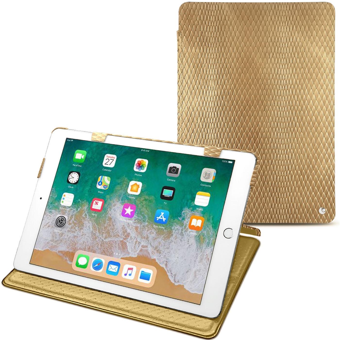 Noreve Lederschutzhülle horizontal (IPad 9.7 (2018)), Tablet Hülle, Beige