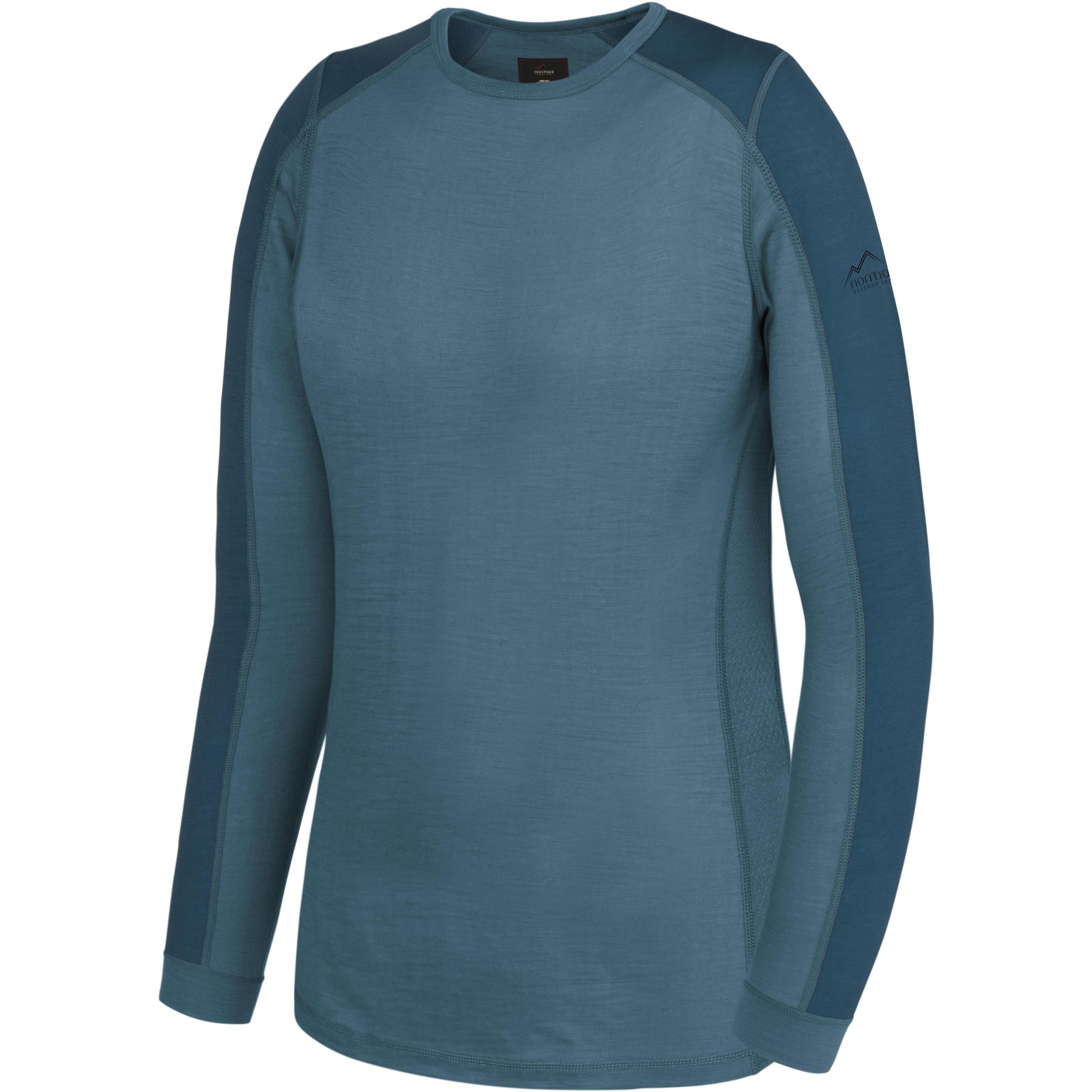 Thumbnail - Normani, Damen, Funktionsshirt, Damen Merino Langarm-Shirt „Goulburn“ - 9185 (XL), Blau, XL