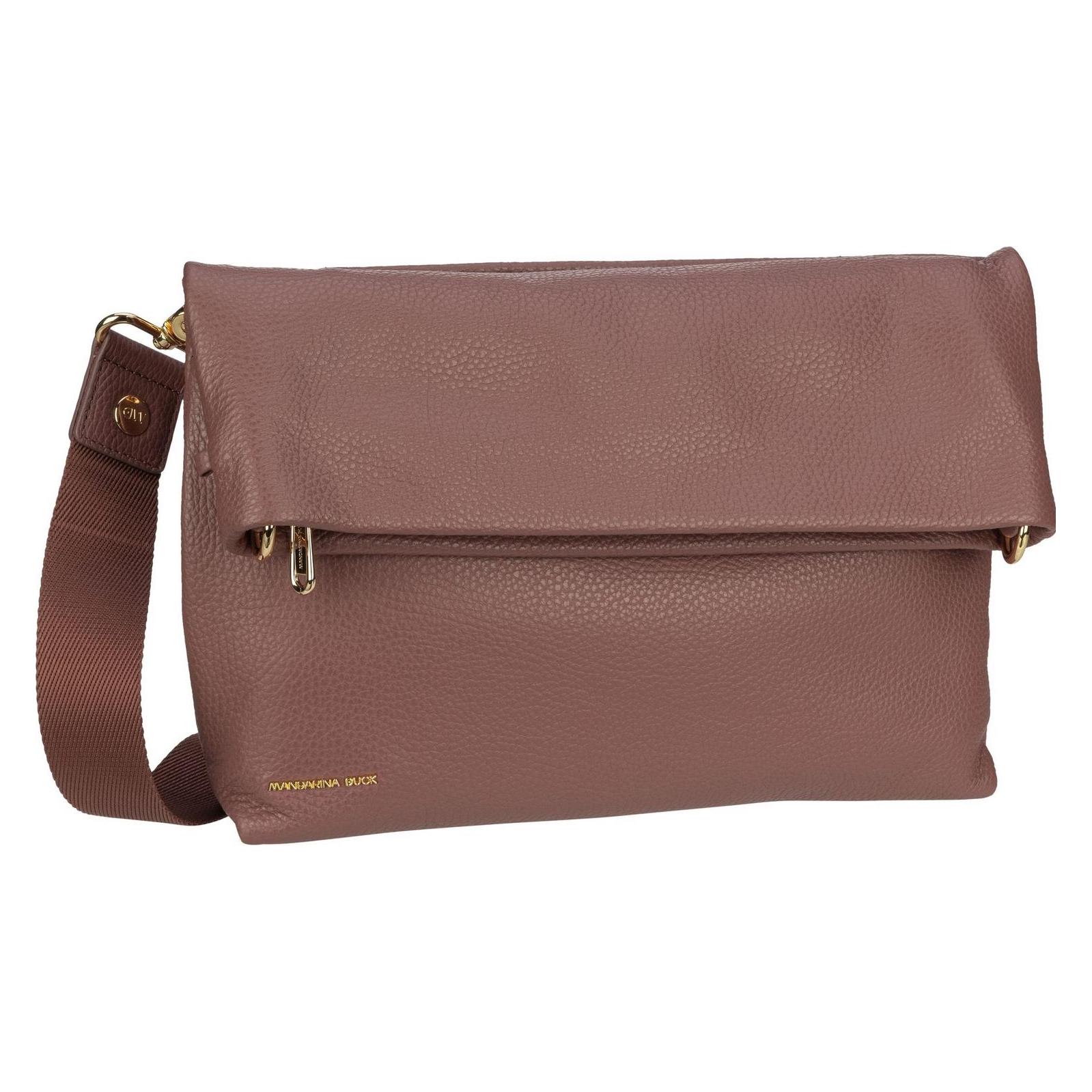 Mandarina Duck, Damen, Handtasche, Umhängetasche Mellow Leather Flat Crossover FZT68, Braun