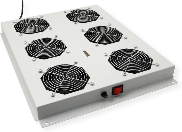 Produktbild Roline 19-inch roof-mounted fan unit 6 fans ON/OFF for server enclosure grey