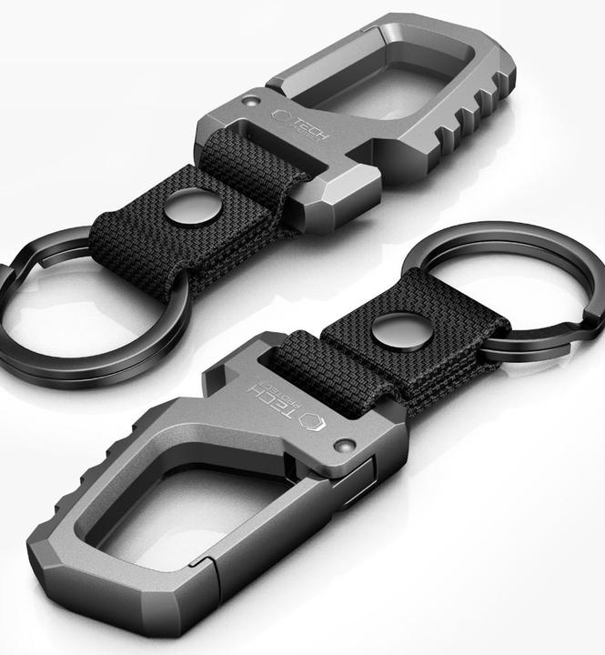 Produktbild Tech-Protect Slidelock Karabiner Schlüsselanhänger Gunmetal