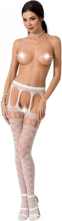 Produktbild Passion Strumpfhose ouvert in weiss (One Size)