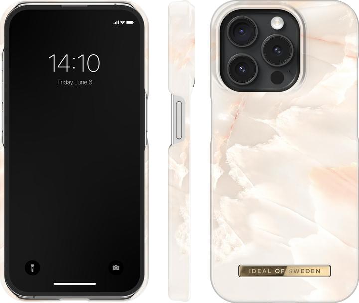 Produktbild iDeal Of Sweden Kunststoff Back Cover Rose Pearl Marble Apple iPhone 15 Pro (Apple iPhone 15 Pro)