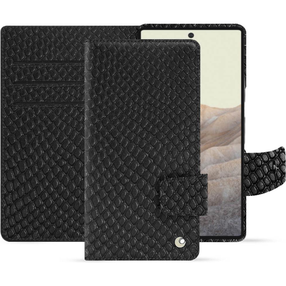 Noreve Lederschutzhülle Wallet (Google Pixel 7), Smartphone Hülle, Schwarz