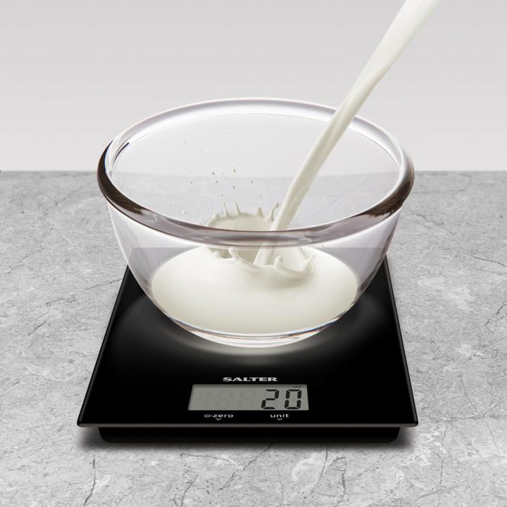 Produktbild Salter 1170 BKDR Ultra Slim Glass Digital Kitchen Scale - Black