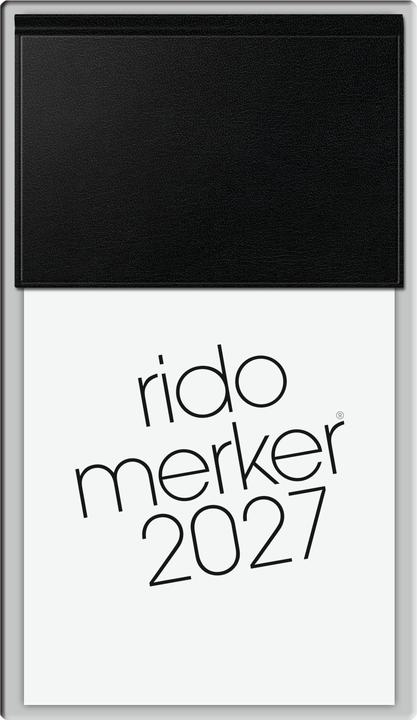 Produktbild Rido Tagesblock 2027 schwarz