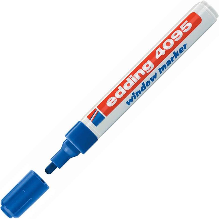 Thumbnail - Edding, Marker, Window Marker 4095 (Blau, 3 mm, 10 x)