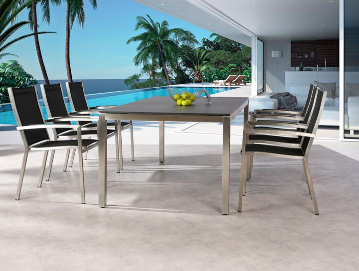 Produktbild Best Stapelsessel Marbella Edelstahl/schwarz