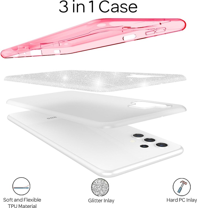 Produktbild Nalia Glitzer Handyhülle (Samsung Galaxy A32 5G)