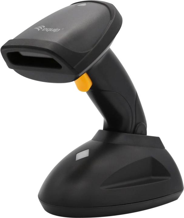 Actual product image equip Barcode handheld scanner 1D Laser Wireless USB black (1D barcodes)