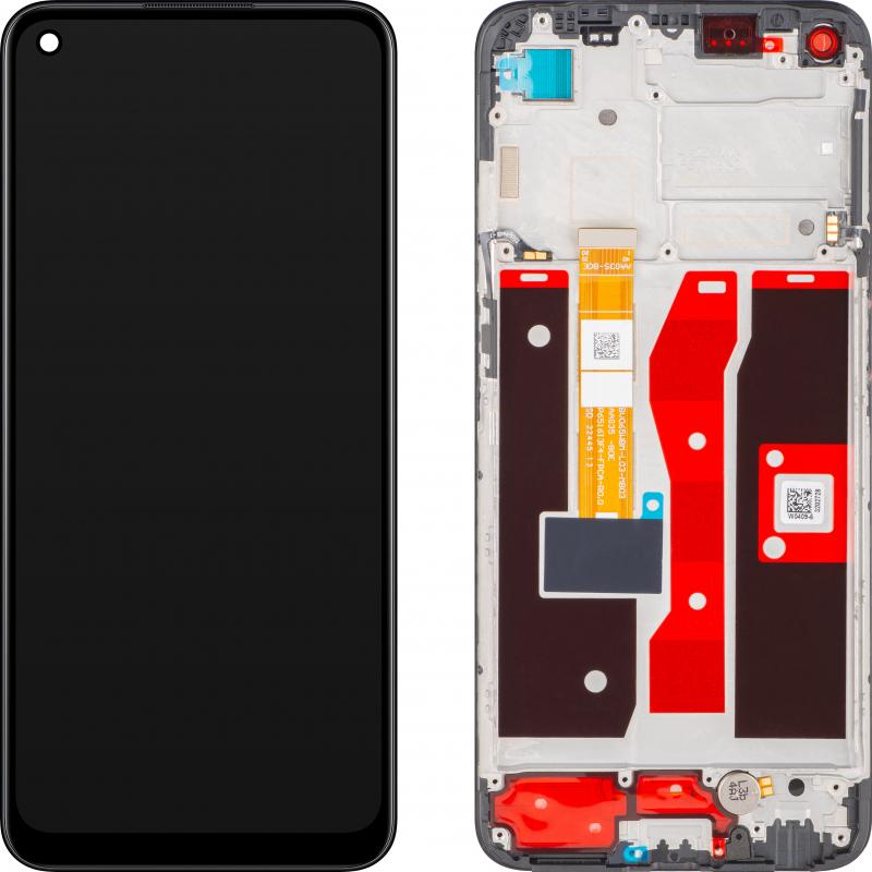 OPPO Display Unit fur A54, Crystal Black (Display, Oppo A54), Mobilgerät Ersatzteile, Schwarz