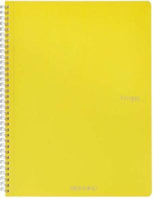 Fabriano Notebook EcoQua spiral bound squared lime (A4, Checked)