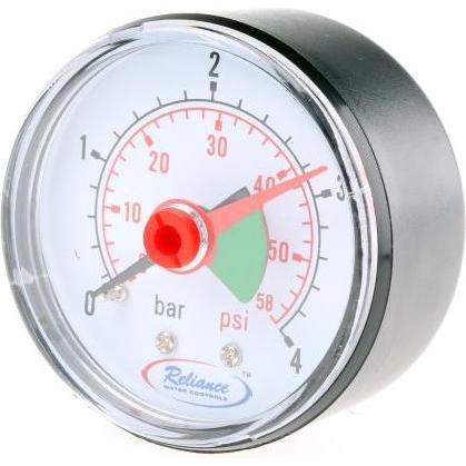 Rs Pro Manometer 0bar 4bar, Ø 50mm ABS Gehäuse (Messgerätkoffer), Messtechnik