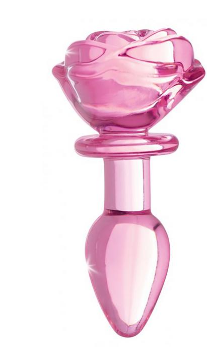 Produktbild XR Brands Glass Small Anal Plug Rose