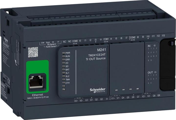 Produktbild Schneider Electric CONTROLLER M241-24IO TR.PNP ETHERNET
