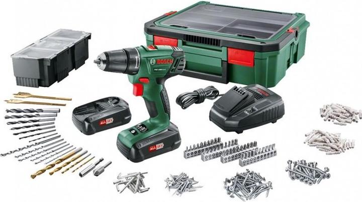 Actual product image Bosch Home & Garden PSR 1800 LI-2 Systembox Set (Rechargeable battery operated)