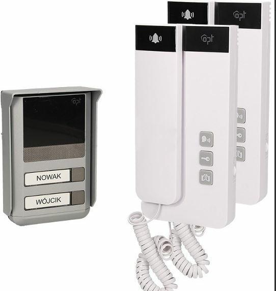 Orno SALEM MULTI Two-family Intercom Volume Control - Door Control and Magnetic Listening Musc