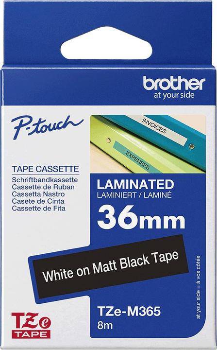 Produktbild Brother TZe-M365 Matt (3.60 cm, Schwarz)