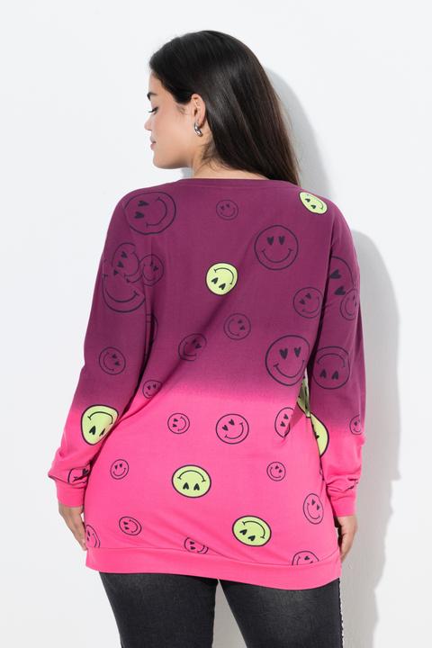 Produktbild Angel of Style Sweatshirt, oversized, Farbverlauf Smiley, Langarm (46)