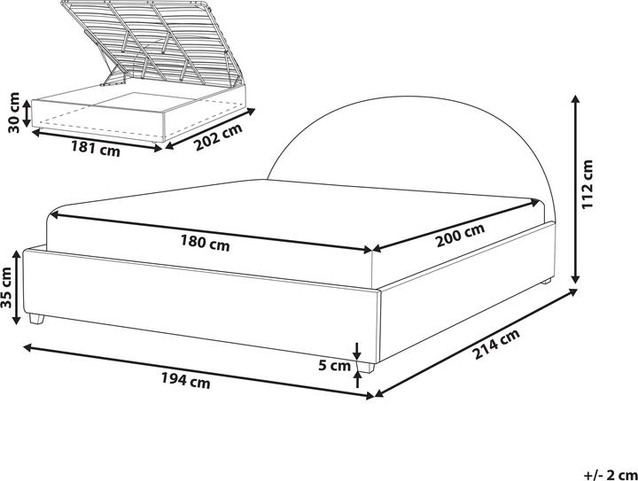 Produktbild Beliani Vaucluse (180 x 200 cm)