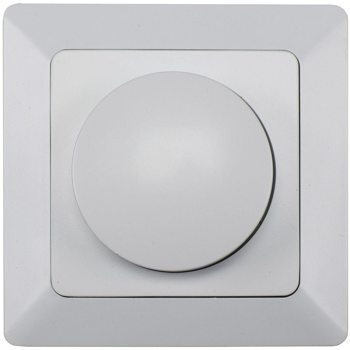 Thumbnail - Chilitec, Lichtschalter + Storenschalter, MILOS Drehdimmer-Schalter 22781, UP, 3...60 W, 250 V, für LED-Lampen, weiss