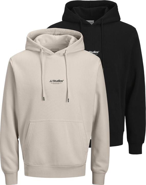 Actual product image Jack & Jones - Bradley - Sweatshirt - 2er Pack (3XL Schwarz / beige) (3XL)