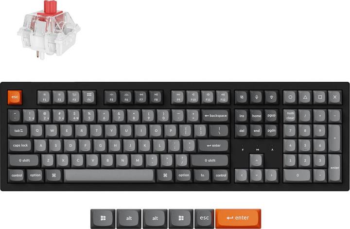 Keychron K10 Max-H1 (K10M-H1) (DE, Cable, Wireless)