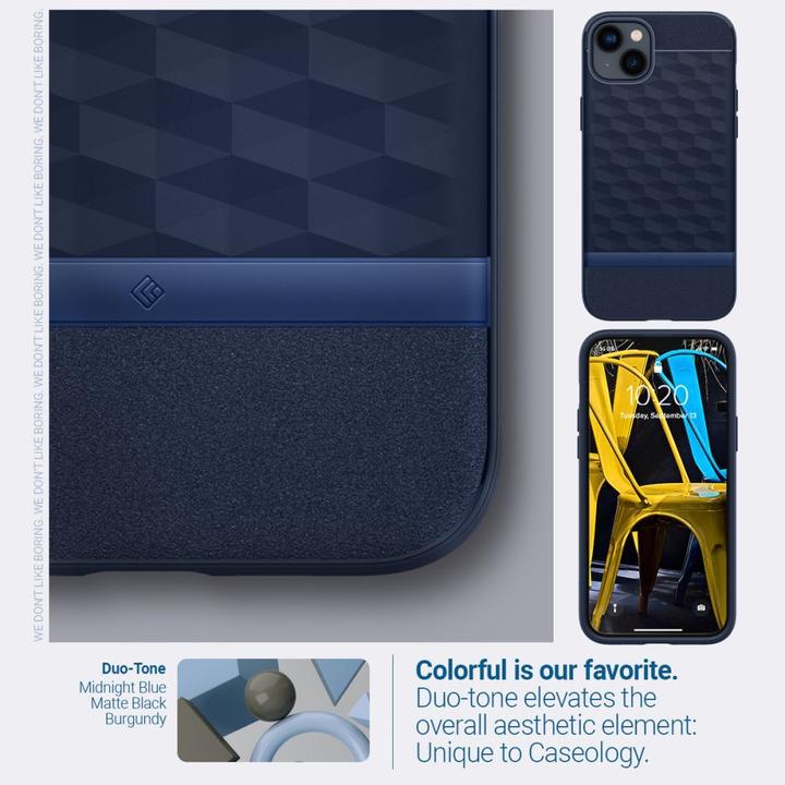 Actual product image Caseology Parallax Magsafe Case for Apple iPhone 14 Plus - midnight blue (Apple iPhone 14 Plus)