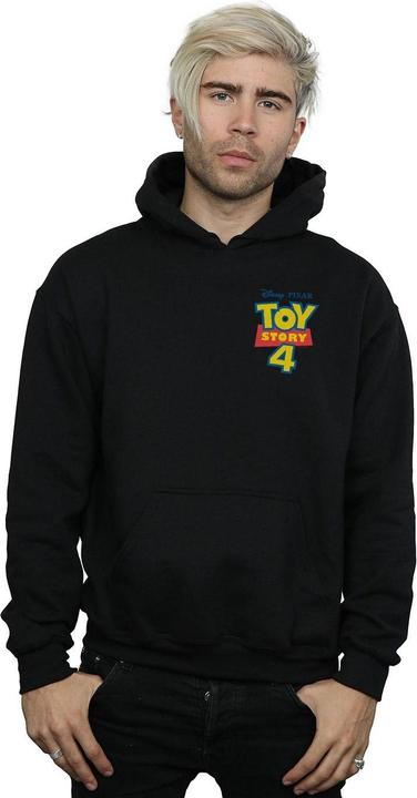 Actual product image Disney Mens Toy Story 4 Logo Breast Print Hoodie (XXL)