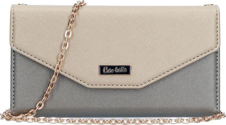 Actual product image Casetastic Clutch Samsung Galaxy A21s (2020) Gold/Silver (Samsung Galaxy A21s)