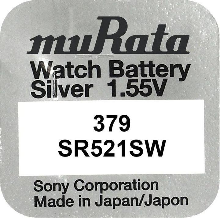 Produktbild Murata Knopfzellen 379 (10 Stk., SR63, 16 mAh)