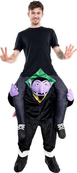 Produktbild Maskworld Die Sesamstrasse – Graf Zahl Huckepack Kostüm (L, M)